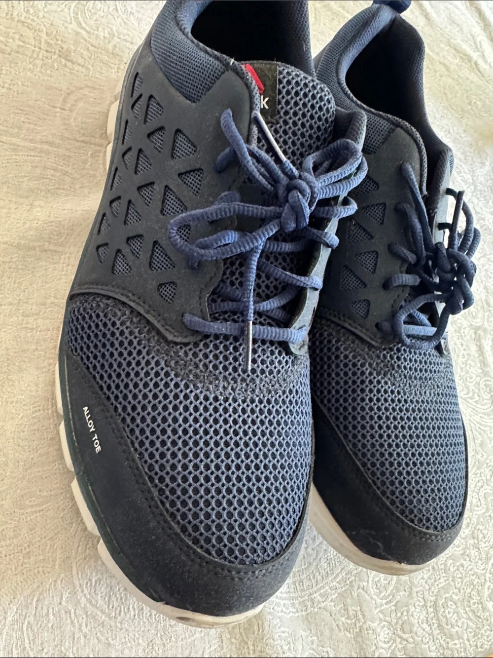 Steel Toe Reebok Men's Navy and White
